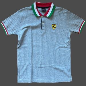 Gray Polo Shirt Ferrari Size M